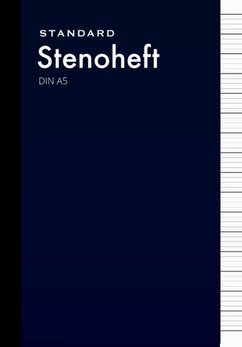 Stenoheft din schwarz - stenoheft,