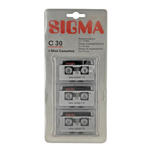 Sigma c30 mini kassetten 3er - mini,